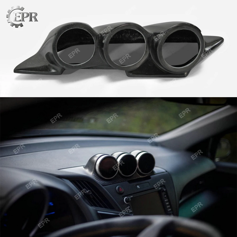 FRP интерьер для Honda CRZ ZF1 2010- JDM СТИЛЬ стекловолокна тире крепление тройной Gauge Pod(60 мм RHD) Корпус Комплект тюнинг отделка CR-Z