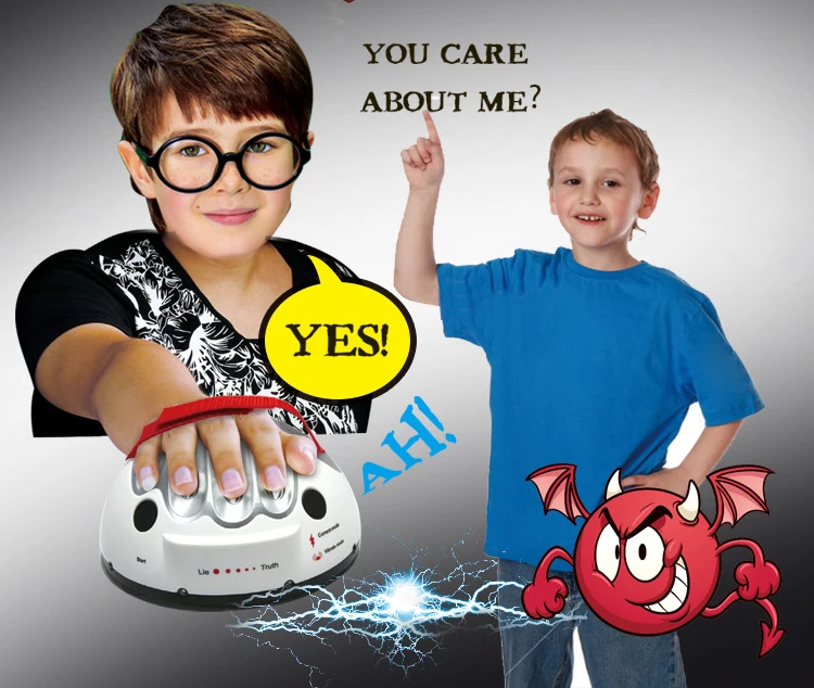  Miniature Electric Lie Detector Whole Shot Table Game Party Machine True Talk Great Risk Decompress