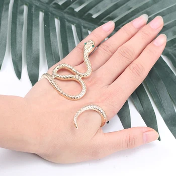 

Punk Animal Bracelet Hip Hop Crystal Snake Bracelets For Women Bohemian Gold Bronze Bracelets Bangles Gifts Drop Shipping