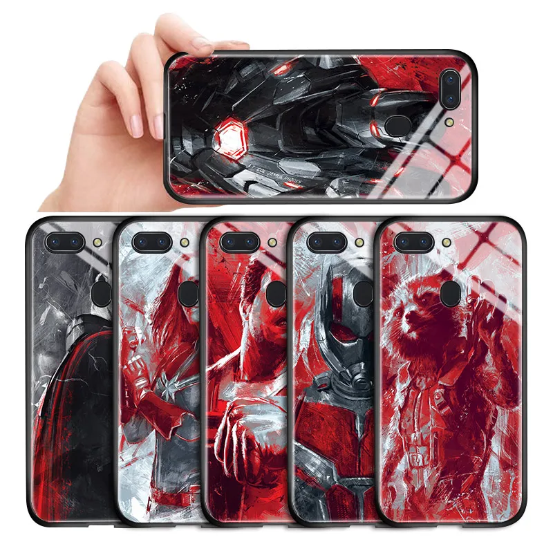 Для OPPO F3 F5 F7 F9 F11 Pro A9 чехол Marvel мстители супергерой Капитан Халк Тор Железный