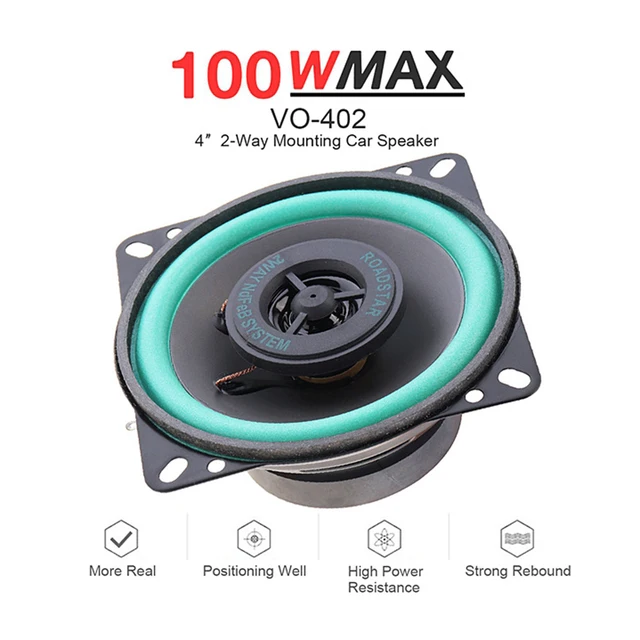 Car Speakers 2 Way Stereo Full Range 4 