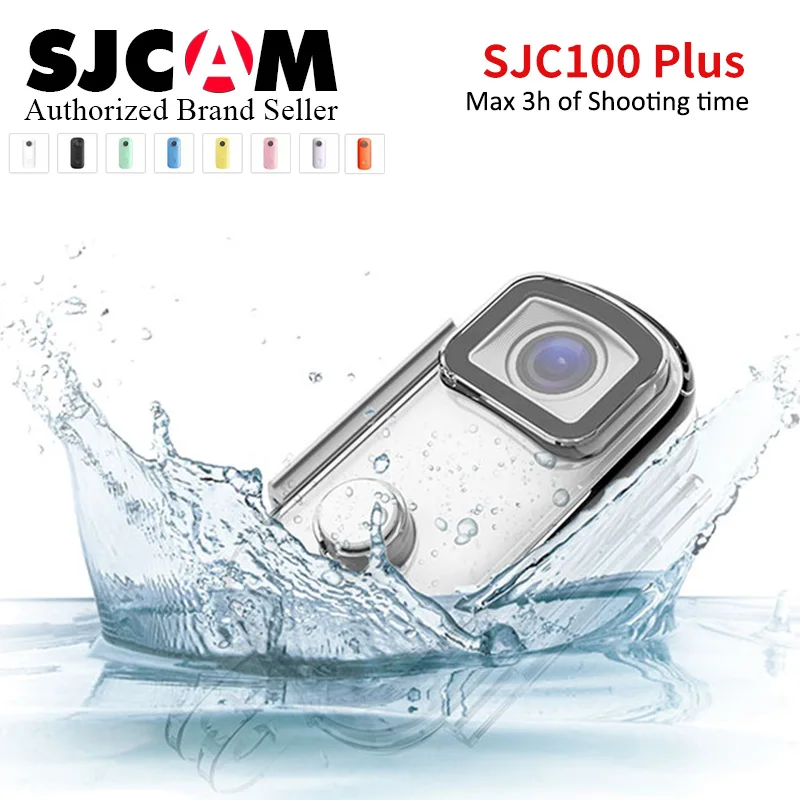 

Original SJCAM C100+ Thumb Camera 2.4GHz WiFi 2K 30FPS H.265 12MP NTK96675 With Waterproof Case Action Sport DV Camcorder