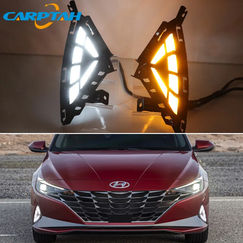 Led Daytime Running Light For Hyundai Elantra 2021 2022 Waterproof 12v