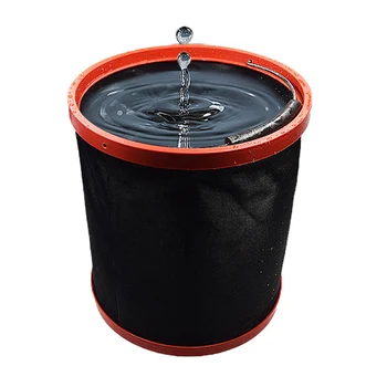 

New Foldable 12L Durable Oxford Cloth Vehicle Cleaning Bucket Outdoor Multi-function Camping Fishing Bucket Car Washing Tool