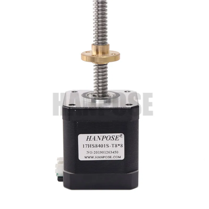17HS8401S T8 X2/4/8 L310MM винт NEMA17 шаговый двигатель 1.8A 52N. См NEMA17 шаговый двигатель для ЧПУ