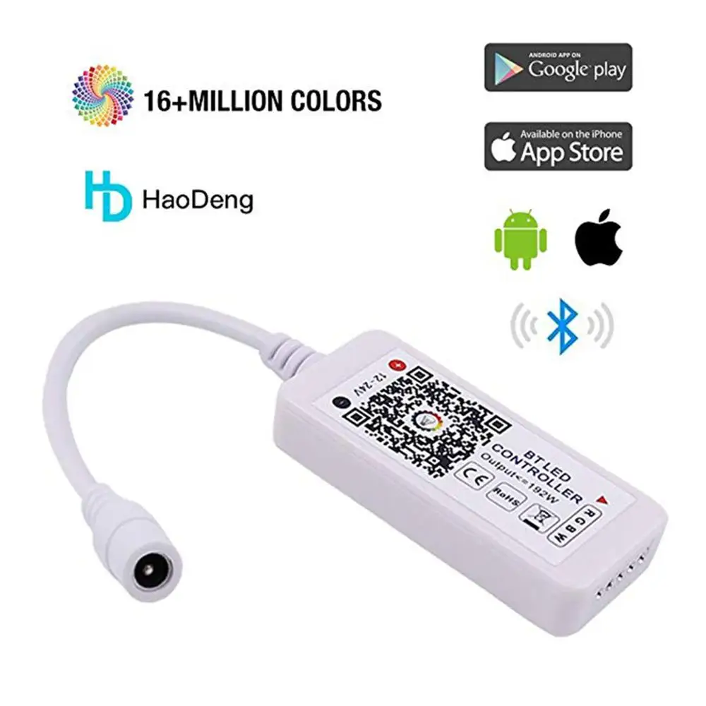 Адаптер питания с Bluetooth-контроллером для светодиодных лент SMD5050 RGB RGBW RGBWW 12 В