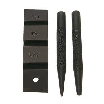 

3pcs Punch Set Chainsaws Breaker Repairing Garden Kit Professional Chain Black Bar Pocket Link Carbon Steel Revit Joiner Tools