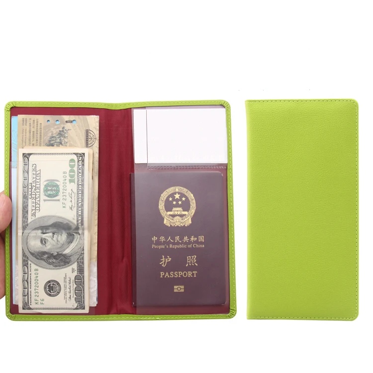 

Jiexi 10.7 * 21cm Solid color lengthen popular fluorescent green color jelly Passport Cover Case Travel Accessories ZSPC59