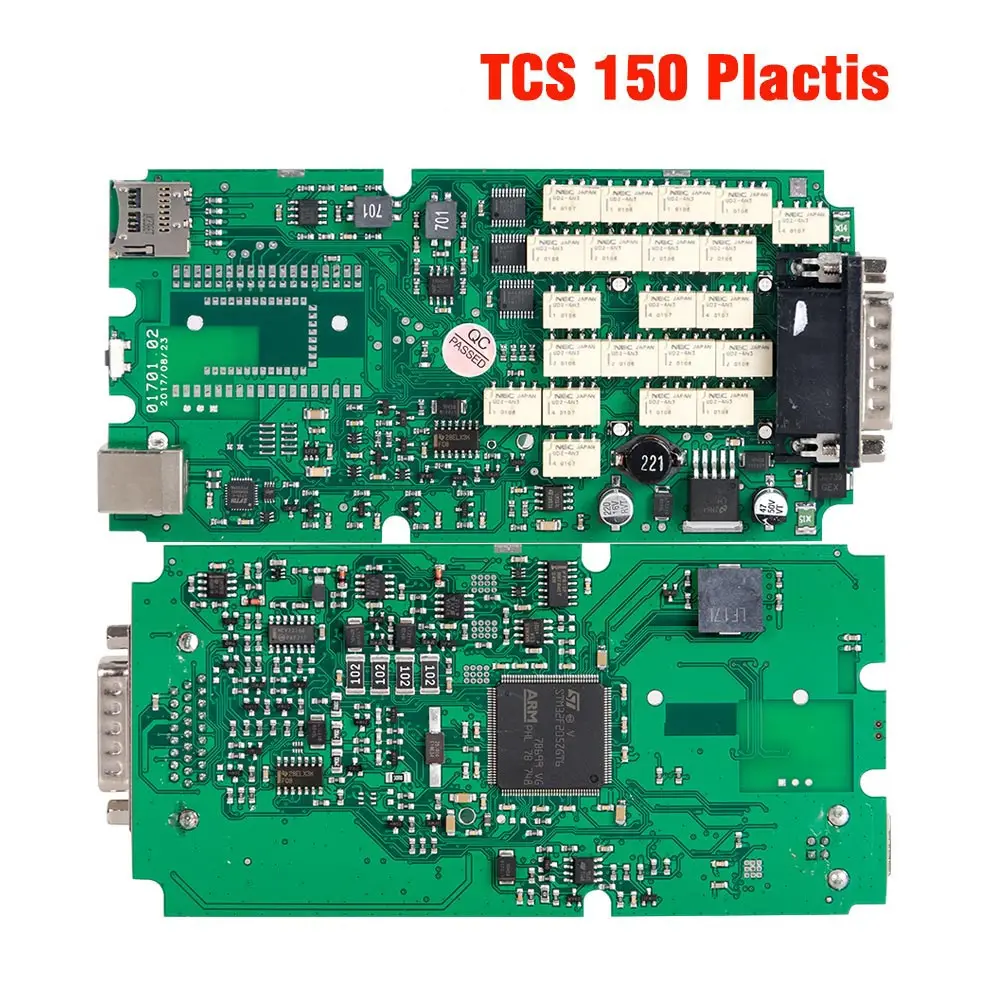 Одинарная зеленая печатная плата tcs pro multilanguage Mulitdiag pro no bluetooth. r1 для легковых грузовиков obd2 диагностический инструмент - Цвет: TCS 150 2