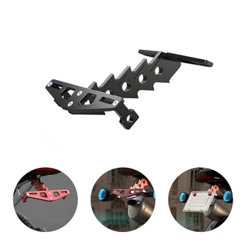 

1pc License Plate Holder Fishbone Shape Rear License Plate Mount License Plate Frame For Motorcycle (Random Color)