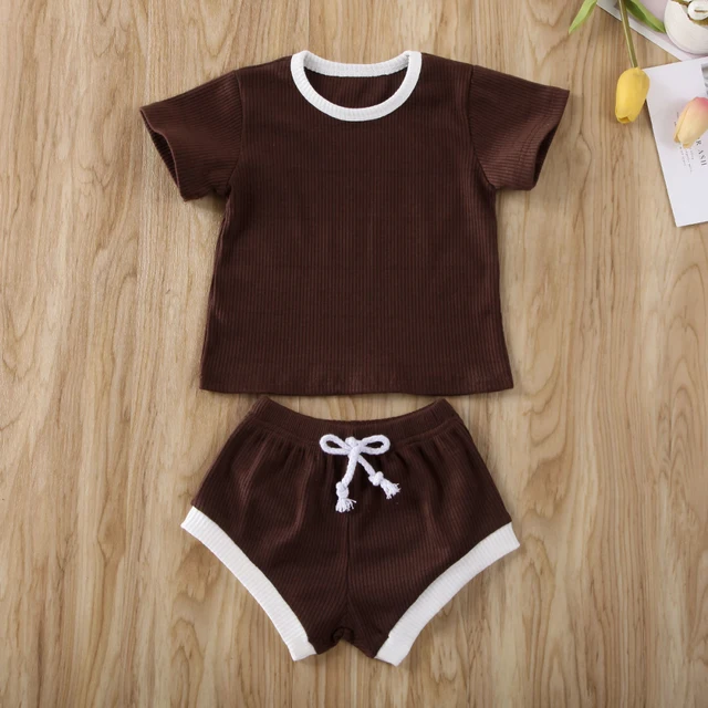Baby Summer Clothing Infant Baby Girl Boy Clothes Short Sleeve Tops T-shirt+Shorts Pants  5