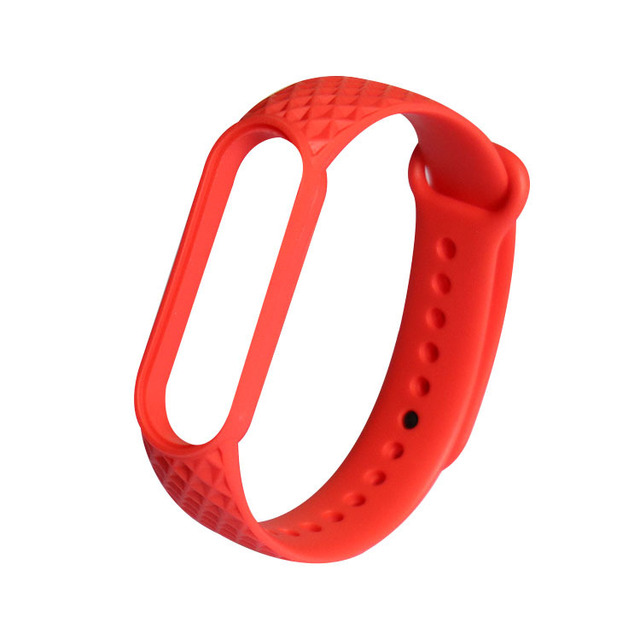 for Xiaomi Band 6 5 4 3 Strap Replacement Wristband MiBand 6 5 Wristband TPU Rhombus Strap for xiaomi Mi Band 5 6 strap