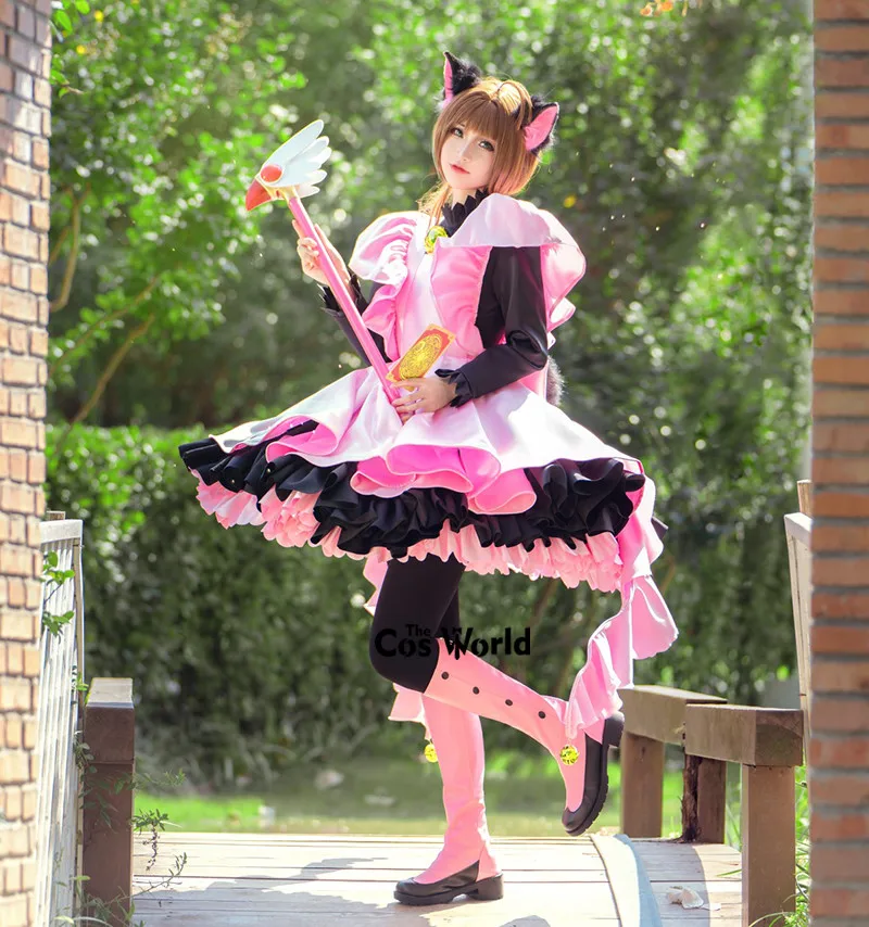 カードキャプターさくら木之本さくら黒猫メイドドレス衣装アニメ