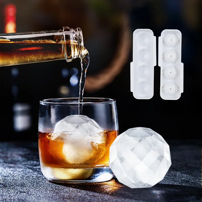 

Round Ice Mold Bar Large 4/15 grid Ice Tray Home Japanese Food Grade Pp Material Ice Maker Mould DIY Tool Whiskey Wine Cocktail