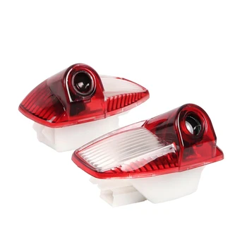 

2Pcs LED 3D Car Door Welcome Ghost Shadow Warning Logo Projector Light For Porsche Panamera Cayman Boxster 911