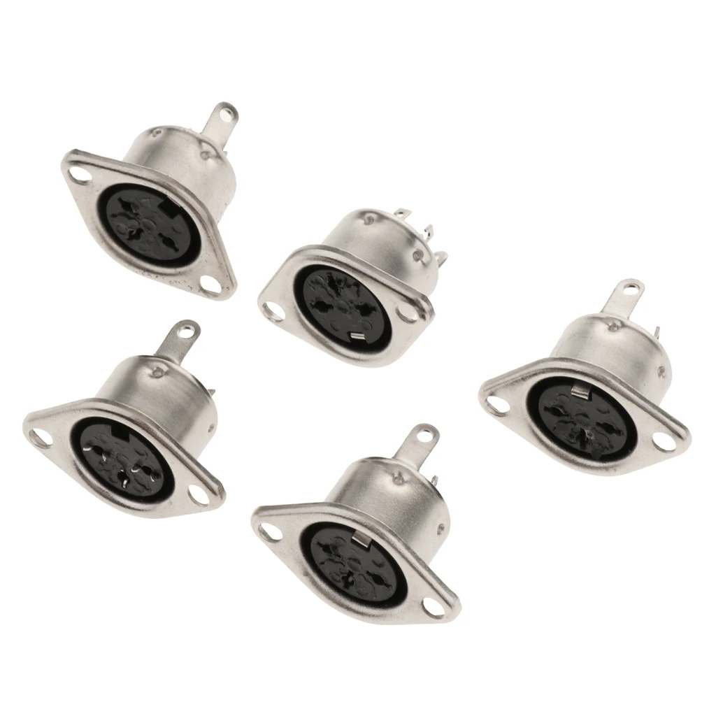 DIN 3 4 5 6 7 8 Pin Female Plug & Plastic Handle Socket DIN Audio Wire Connector DIN Jack for Keyboard/Mouse DIY