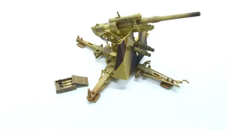 1: 72 Пособия по немецкому языку FLAK36 88 мм зенитная пушка пустыни покрытие модель превосходный продукт P0311