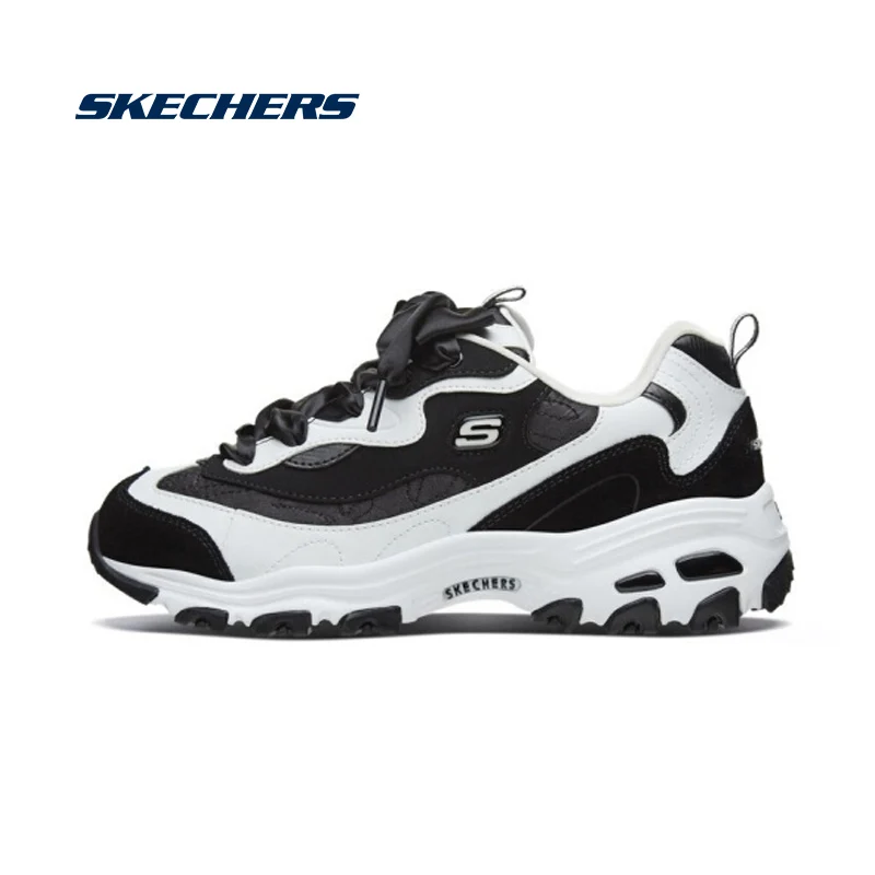 black sole skechers