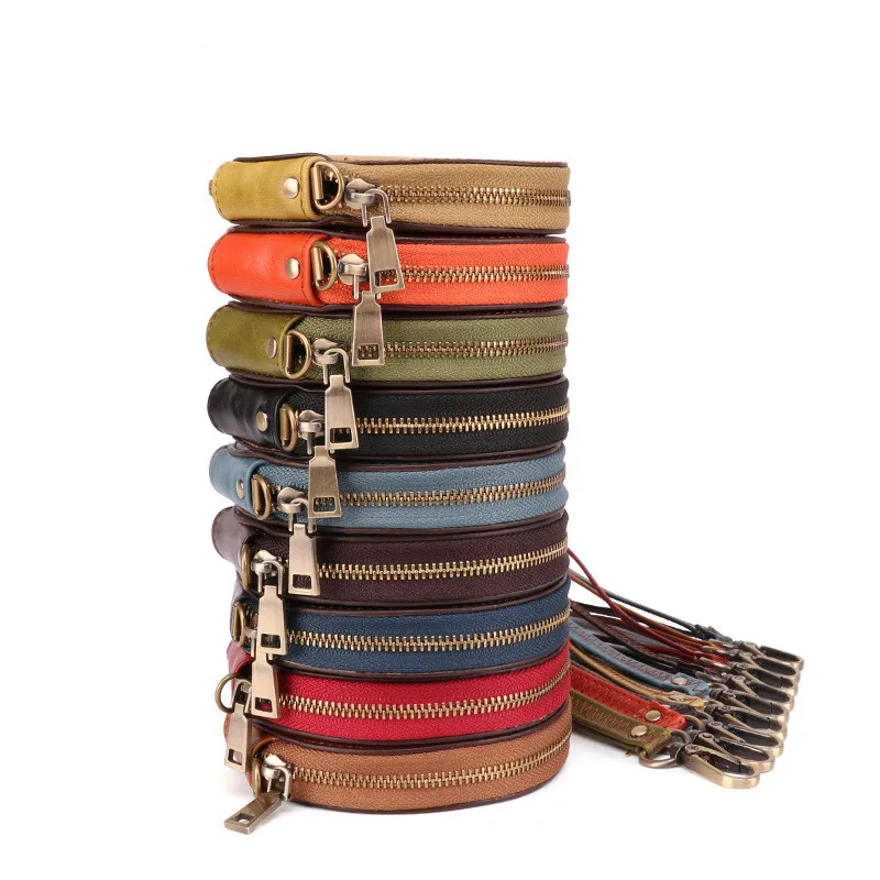 Coin Wallet Women's Zipper Purses Wristlet Clutch Bag Children Key Holders