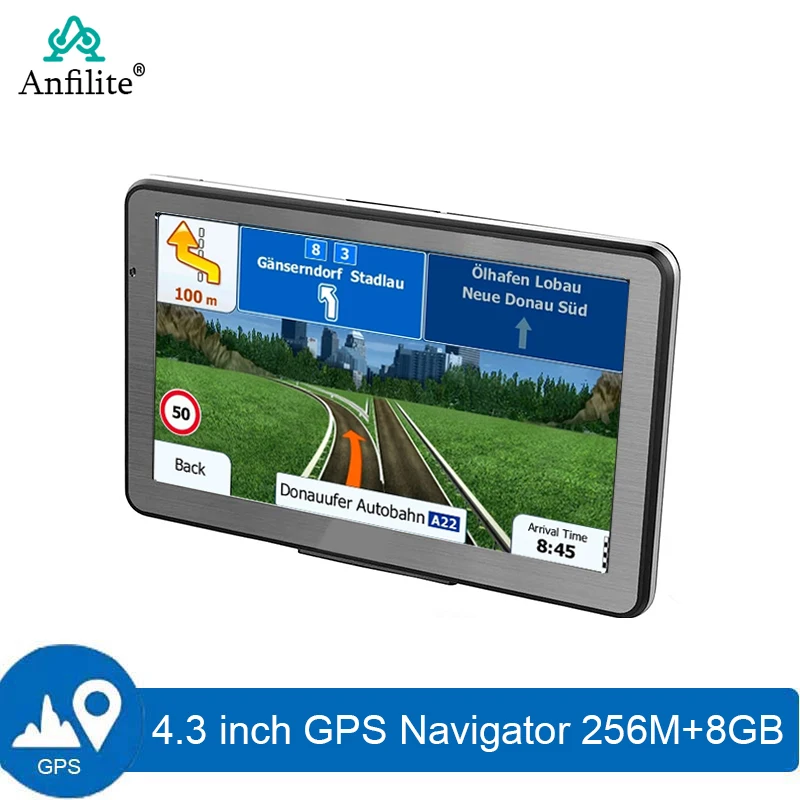 

4.3 inch TFT LCD HD Car vehicle GPS Navigation DDR3 256M 8GB FM truck navigator south America Map Sat Nav Free Lifetime Updates