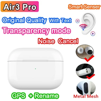 

Air3 Pro Airoha Chip TWS Wireless Bluetooth Earphone With Text Transparency Mode Sensor Bluetooth Earbuds PK i90000 i300000 PRO