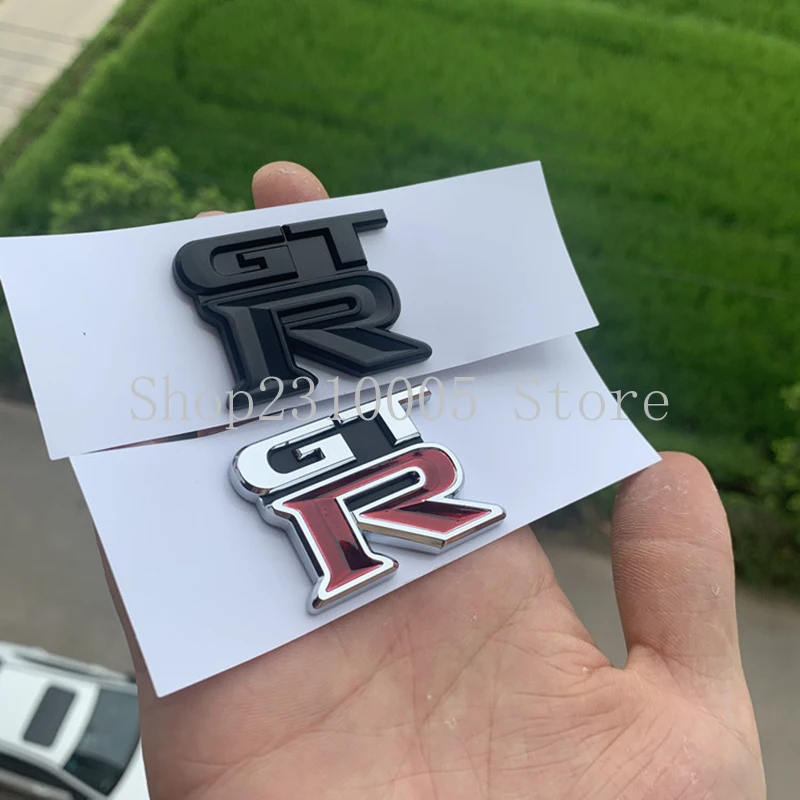 for GT R Auto Emblem Logo Schriftzug Aufkleber 3D Kofferraum Chrome GTR GTS  NEU - AliExpress