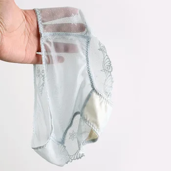 

Gufei 41304 Boxed 3 Packaged in the Shape of Bars GIRL'S Sexy Triangle Underwear Hollow out Gauze Jacquard WOMEN'S Panties
