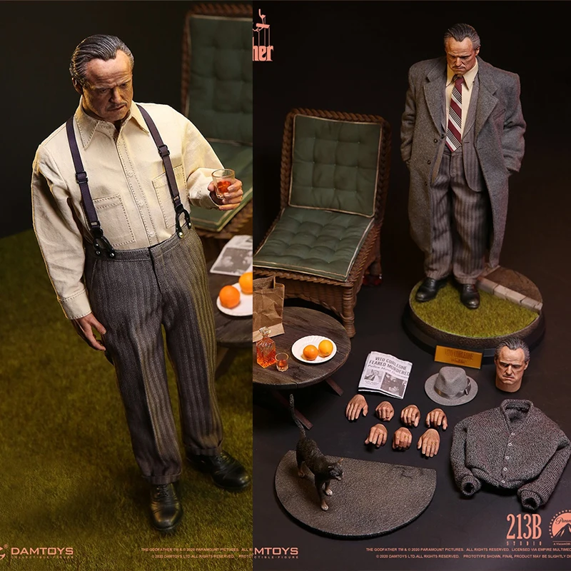 

1/6 Dms033 Male Full Set Action Figure Golden Years Version Godfather Corleone