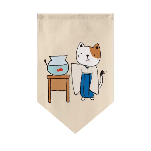 16 Японская мультяшная кухонная занавеска Lucky Cat, треугольная занавеска с флагом, Короткая занавеска, половинная занавеска, декоративная занавеска - Цвет: 16