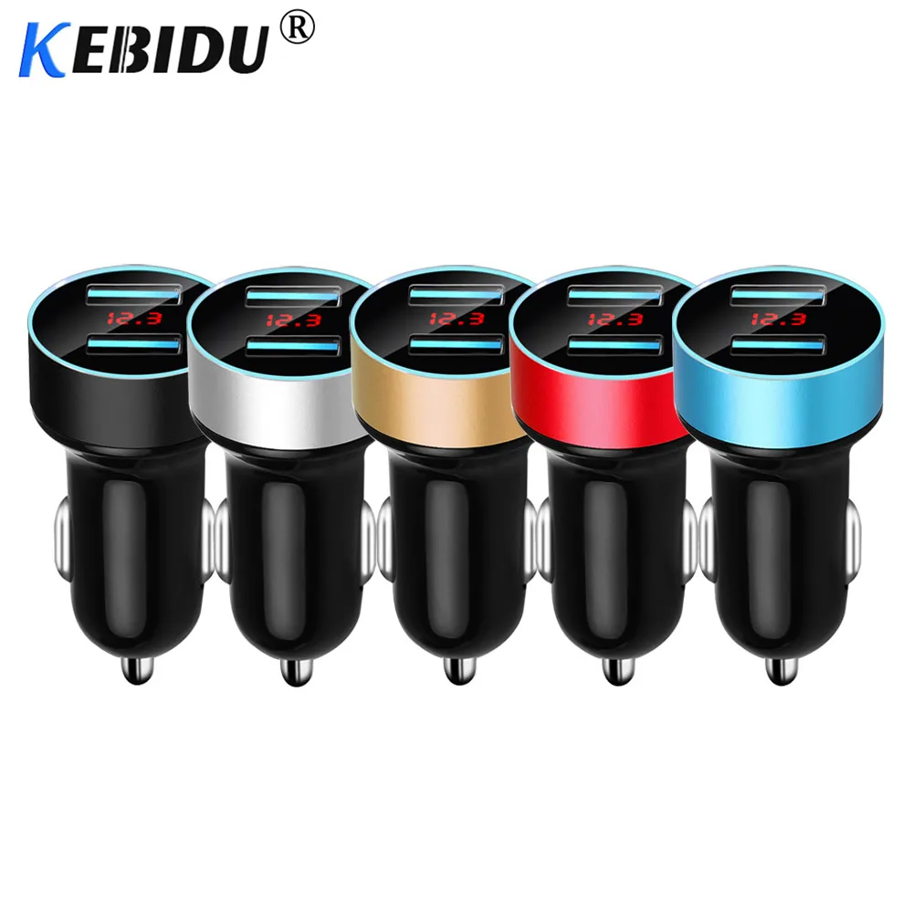 Автомобильное зарядное устройство Kebidu с двумя USB портами 5 В 3 4 А|Зарядные