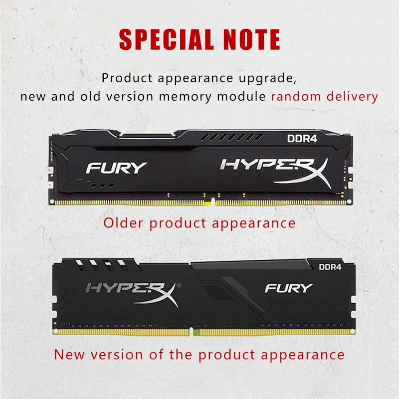 Оперативная память kingston HyperX FURY DDR4, 8 ГБ, 16 ГБ, 2666 МГц, 2400 МГц, 3200 МГц, оперативная память для рабочего стола, Память DIMM, 288-pin, внутренняя память для рабочего стола, многоканальная