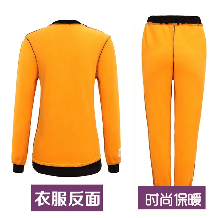 Winter Thick Warm Sporting 2 Piece Sets Middle-aged Women Gold velvet Sportswear Sets Suit Plus size Loose Tracksuit Coat+Pants