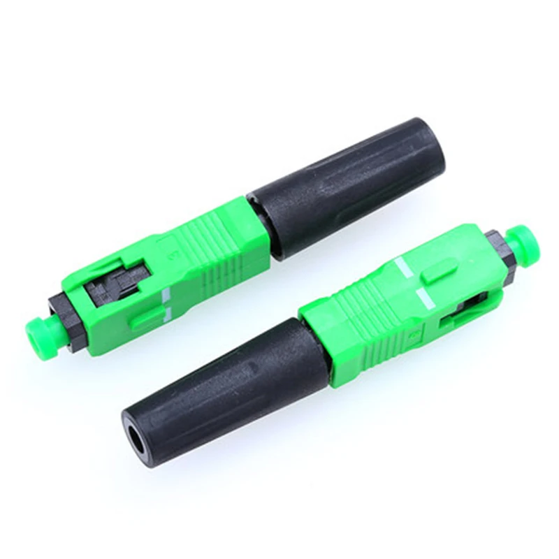 Free shipping 100Pcs/Lot ≤0.3dB 8802-TLC/3 60mm SC APC ZF Single-Mode FTTH Fiber Optic SM Fast Connector SC/APC Quick-Connector