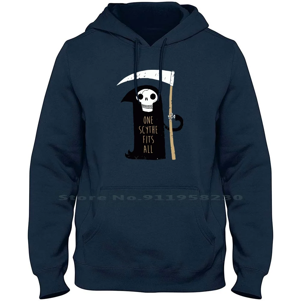 One Scythe Fits All Men Women Felpa Con Cappuccio Maglione 6Xl Big Size Cotton Cartoon Gamers Movie Gamer Game One Fit Ny Me Funny Movie