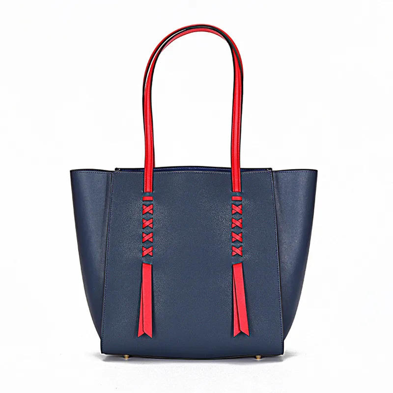 

2019 New Large-capacity Casual Tote Bag Genuine Leather Shopping Bag Shoulder Messenger Bag Fashion Women Purse and Handbags