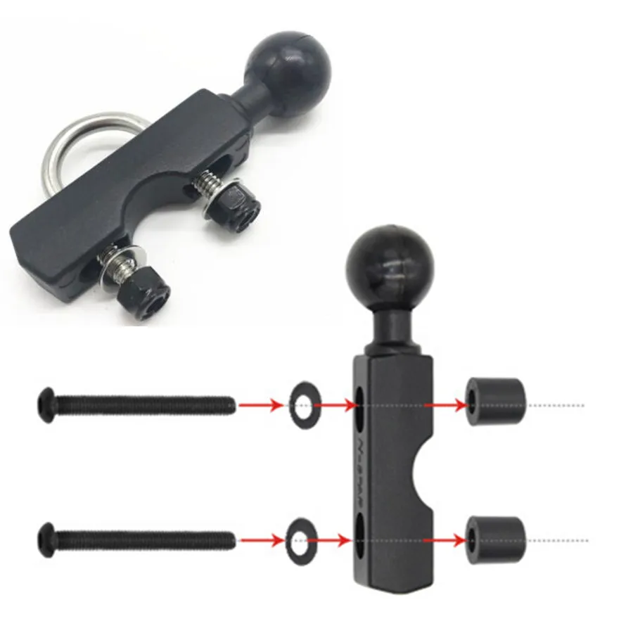 Long Plate Type Motorcycle Handlebar and Pump Base Mount Holder (1)