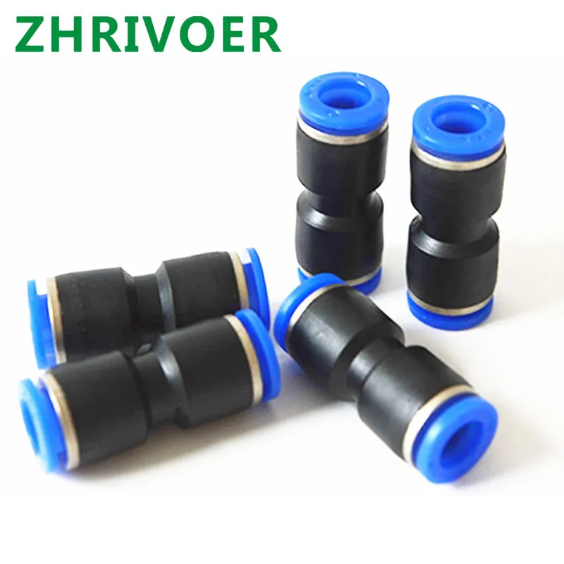 

5Pcs Straight Push in Fitting Pneumatic Push to Connect Air Quick Fitting PU 4 6 8 10 12 14 MM