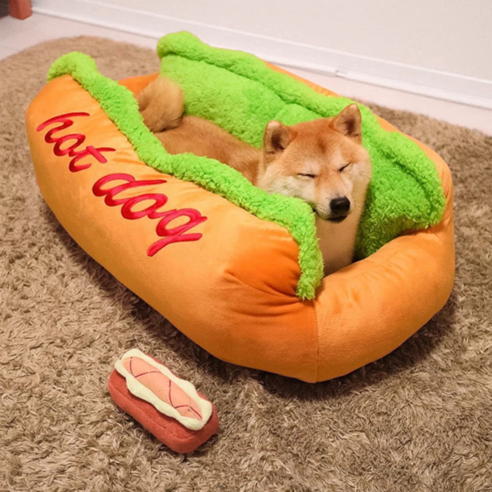 Chihuahua Teddy Sleeping Cushion Nest Kennel Winter Warm Dog Beds Hot Dog Shape Mat Pad Soft Cute Pet Beds Houses Mats For Cats Chihuahua Teddy Sleeping Cushion Nest Kennel Winter Warm Dog Beds Hot Dog Shape Mat Pad Soft Cute Pet Beds Houses Mats For Cats