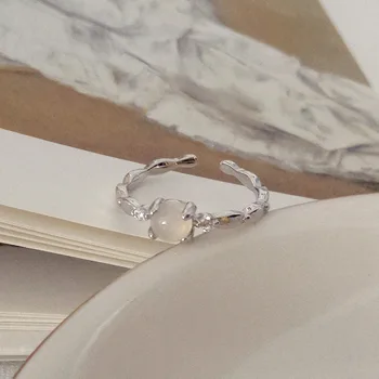 

925 Sterling Silver Rings For Women Gothic Resizable Handmade Engagement Agate Ring Accesorios Mujer Moda 2020 Fine Jewelry