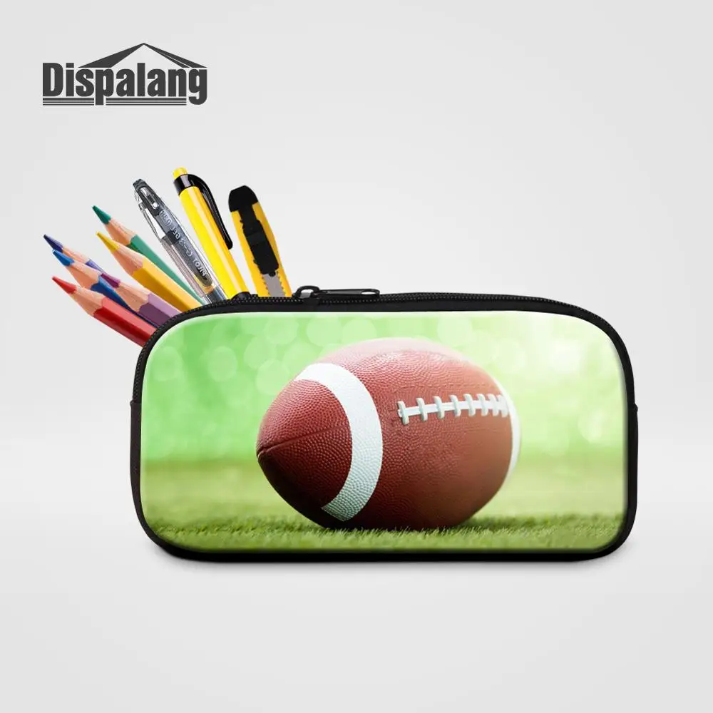 

Школьный пенал Dispalang, чехол для мальчиков, футбола, баскетбола, регби, женская маленькая дорожная косметичка