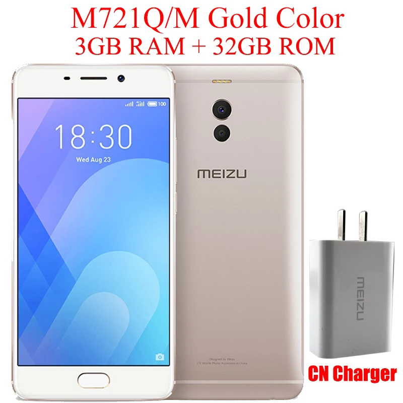 Meizu M6 NOTE, 3 ГБ, 16 ГБ, Snapdragon 625, 4G, LTE, мобильный телефон, 5,5 дюймов, FHD, 1920x1080 P, двойная тыловая камера, 4000 мА/ч, быстрая зарядка - Цвет: CN Gold 3G 32G