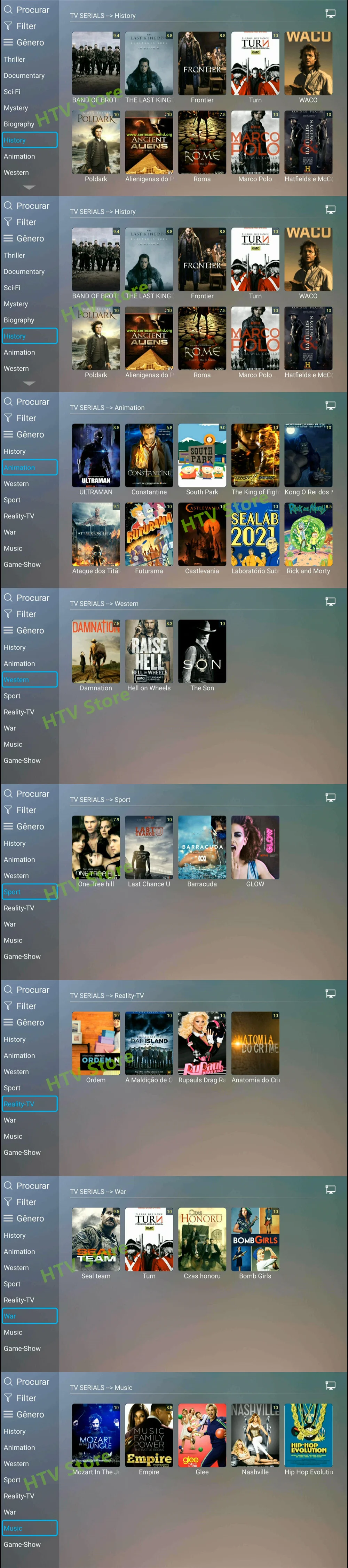 Ai tak pro 1 коробка HTV B tv B9 BOX Бразилия IP tv Android box 4K бразильские Бесплатные Каналы подписка с VOD воспроизведения и Live