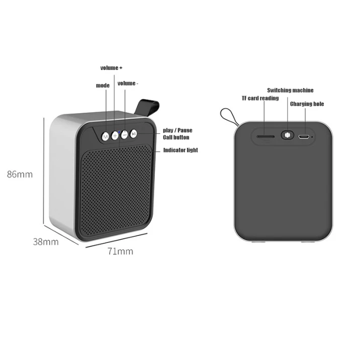 Bluetooth динамик DSP HD Технология шумоподавления открытый портативный мини сабвуфер поддерживает громкую связь вызов NK-Shopping