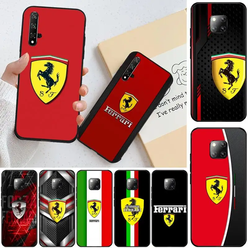 

Car Ferrari-Rafa LOGO Phone Case For Huawei Honor View20 7C 8 8X 9 9LITE 10 View9 10 Lite 20lite 20