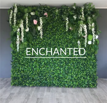 

Encryption Artificial Plant Grass Wall Wedding Background Lawn Pillar Fake Flower Wall Plate Road Lead Home 3D DIY