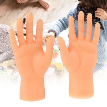 

1 Pair Finger Hands Funny Puppet Kids Right Left Practical Party Gifts Durable Horror Mini Toy Jokes Halloween Friends