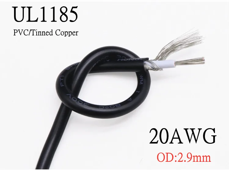 

20AWG UL1185 Shielded Wire Signal Cable Channel Audio 1 Single Core Electronic Headphone Copper Anti-interference Shielding Wire