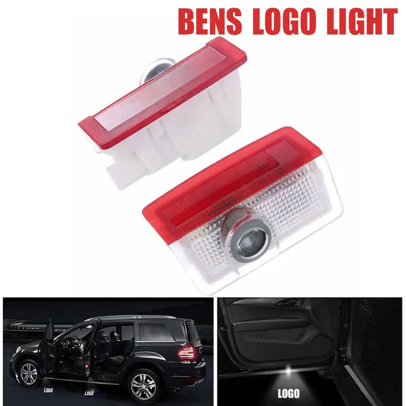 

DERI 2pcs Door Light For Mercedes Benz A C E M Class AMG 4MATIC W205 W176 W212 W166 LED Car Logo Projector Welcome Lamp