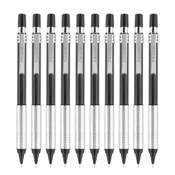 CRAYON GRAPHITE,1PCS 0.5mm Silver--crayon Mécanique Rétractable En