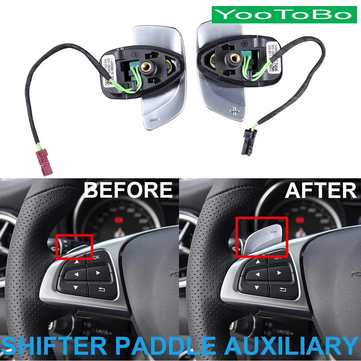 

Car Steering Wheel Shifter Paddle Auxiliary For Mercedes BENZ A-Class W177 C-Class W205 CLS-Class C257 E-Class W213 C238 A238